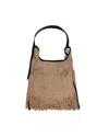 Anita Bilardi Borsa Picasso Sfrangiata Beige In Beige