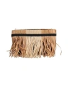 Anita Bilardi Woman Handbag Beige Size - Polyamide, Viscose In Beige