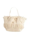 Anita Bilardi Woman Handbag Beige Size - Wool In Sand
