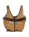 Anita Bilardi Woman Handbag Camel Size - Polyamide, Lambskin In Beige