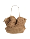 Anita Bilardi Woman Handbag Camel Size - Wool In Sand