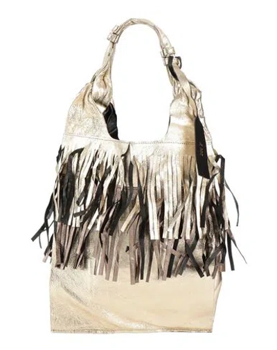 Anita Bilardi Woman Handbag Platinum Size - Lambskin In Grey