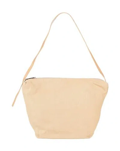 Anita Bilardi Woman Shoulder Bag Beige Size - Linen