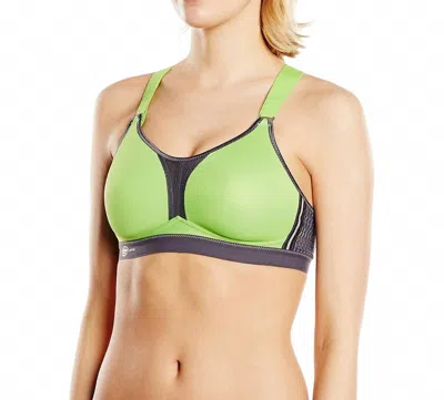 Anita Dynamix Star Maximum Support Sport Bra In Green/ Anthracite