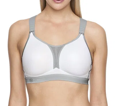 Anita Dynamix Star Maximum Support Sport Bra In White/metallic In Yellow