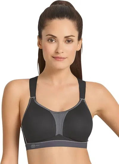Anita Dynamix Star Sports Bra In Black/anthracite In Multi