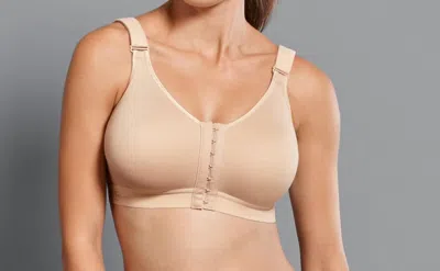 Anita Front Closure Sports Bra Non-wired In Nude In Brown
