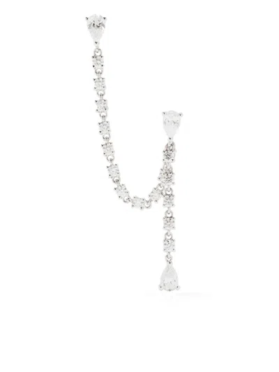 Anita Ko 14k White Gold Diamond Drop Earring In Silber