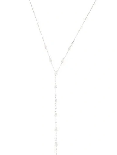 Pre-owned Anita Ko 18k 2.40ctw Diamond Lariat Necklace, 21" In Multicolor