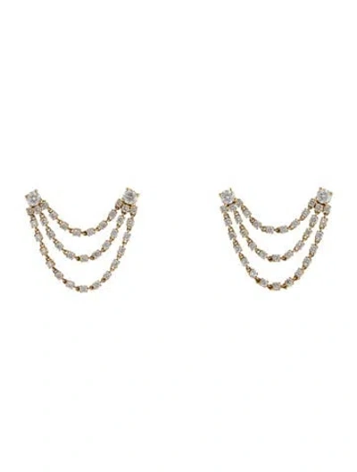 Pre-owned Anita Ko 18k 2.84ctw Diamond Bianca Earrings In Multi