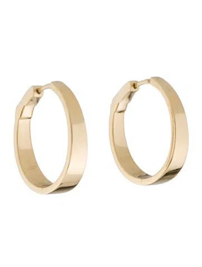 Pre-owned Anita Ko 18k Classic Meryl Hoop Earrings In Multi