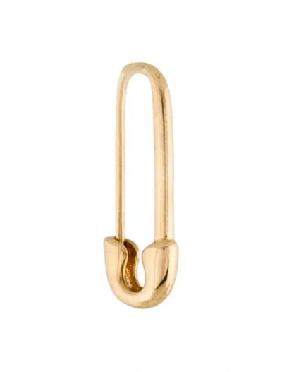 Pre-owned Anita Ko 18k Classic Safety Pin Single Earring In Multi