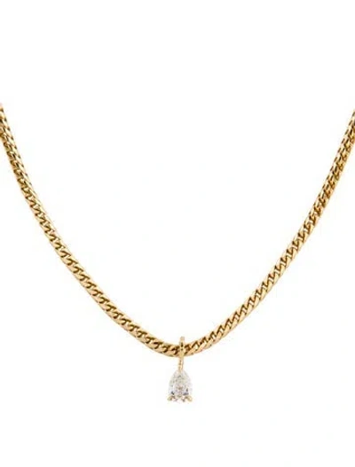 Pre-owned Anita Ko 18k Diamond Franco Chain Pendant Necklace, 20" In Multi
