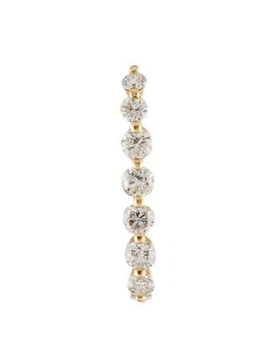 Pre-owned Anita Ko 18k Diamond Large Floating Lobe Cuff Earring In Multicolor