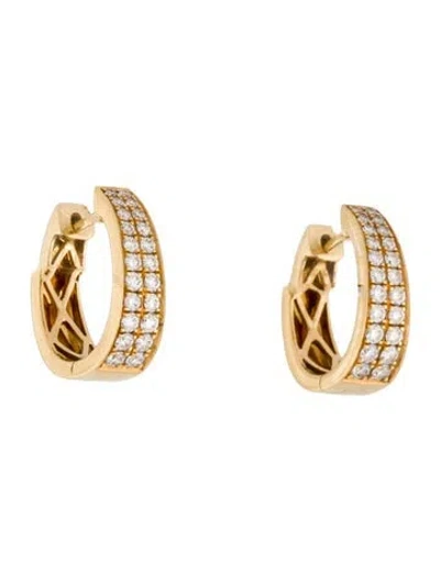 Pre-owned Anita Ko 18k Diamond Meryl Huggies In Multi