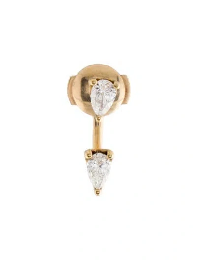Pre-owned Anita Ko 18k Diamond Orbit Drop Single Earring In Multi