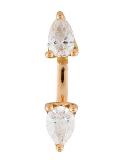 Pre-owned Anita Ko 18k Diamond Orbit Single Earring In Multi