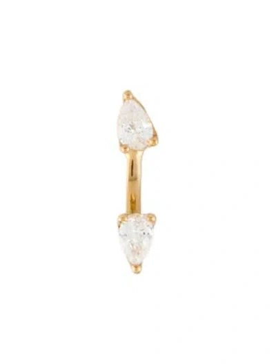 Pre-owned Anita Ko 18k Diamond Orbit Single Earring In Multi