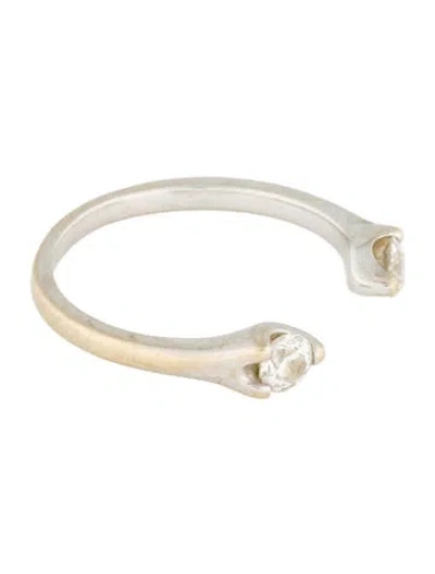 Pre-owned Anita Ko 18k Diamond Orbit Split Ring In Multi