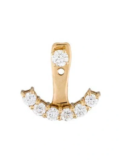Pre-owned Anita Ko 18k Diamond Single Ear Jacked In Multi