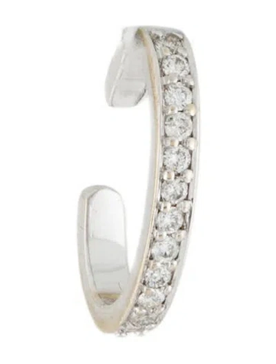 Pre-owned Anita Ko 18k Diamond Single Row Ear Cuff In Multi