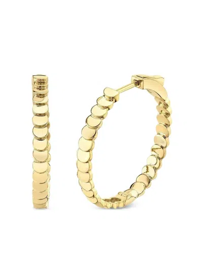 ANITA KO 18K GOLD CLASSIC LUNA MEDIUM HOOP EARRINGS