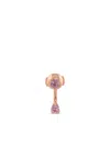 Anita Ko 18k Rose Gold Orbit Sapphire Single Earring In Pink