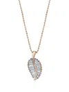 Anita Ko 18k Rose Gold Palm Leaf Diamond Necklace In Gold