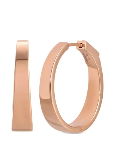 Anita Ko 18k Rose-gold Meryl Hoop Earrings In Pink