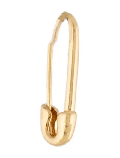 Pre-owned Anita Ko 18k Safety Pin Single Earring In Multicolor