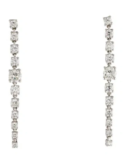 Pre-owned Anita Ko 18k Short Diamond Rope Earring In Multi