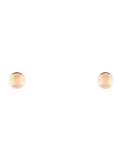 Pre-owned Anita Ko 18k Small Ball Stud Earrings In Multi