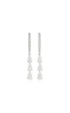 Anita Ko 18k White Gold Diamond Earrings In Metallic