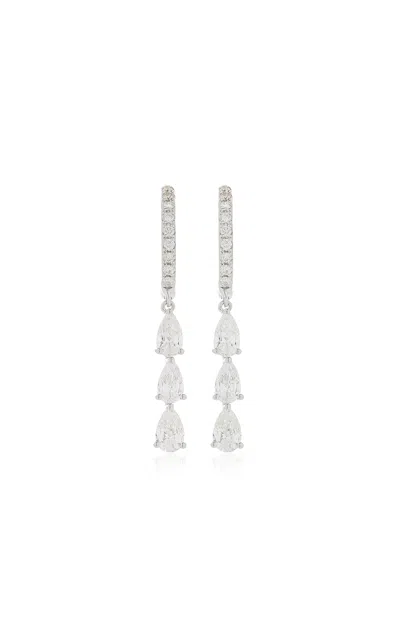 Anita Ko 18k White Gold Diamond Earrings