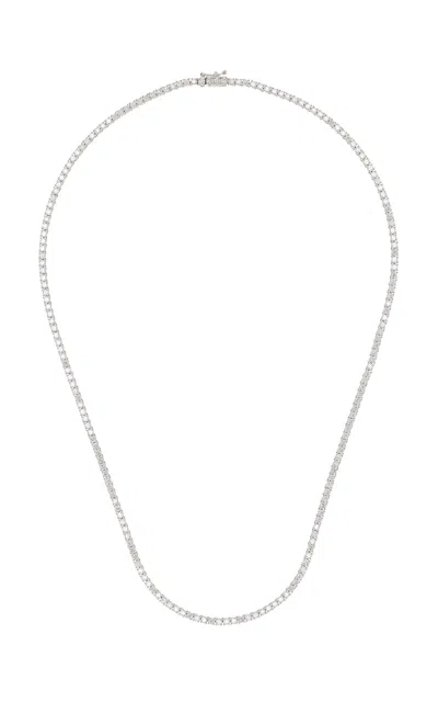 Anita Ko 18k White Gold Diamond Necklace In Metallic