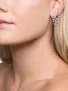 Anita Ko 18k White Gold Loop Diamond Earrings In Silver