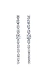Anita Ko 18k White Gold Short Diamond Rope Earrings In Metallic
