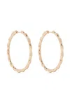 Anita Ko 18kt Yellow Gold Bamboo Hoop Earrings In Gold