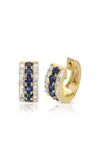 Anita Ko 18k Yellow Gold Blue Sapphire Lola Huggies