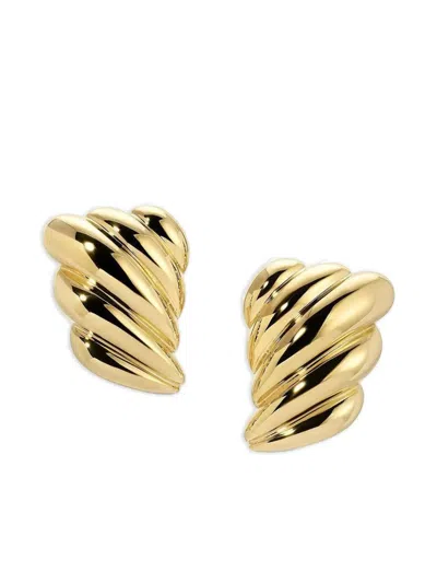 Anita Ko 18k Yellow Gold Croissant Earrings