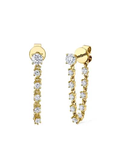 Anita Ko 18k Yellow Gold Diamond Loop Earrings