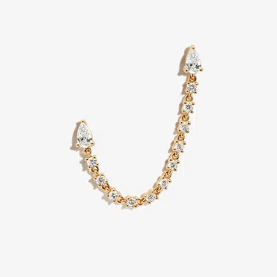 Anita Ko 18k Yellow Gold Double Piercing Diamond Earring
