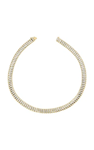 Anita Ko 18k Yellow Gold Large Baguette Diamond Zoe Choker