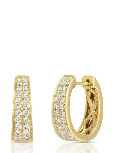 Anita Ko 18kt Yellow Gold Pave Meryl Diamond Hoop Earrings