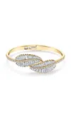 Anita Ko 18k Yellow Gold Palm Leaf Diamond Bracelet
