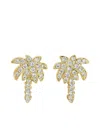 Anita Ko 18k Yellow Gold Palm Tree Diamond Earrings In Gold