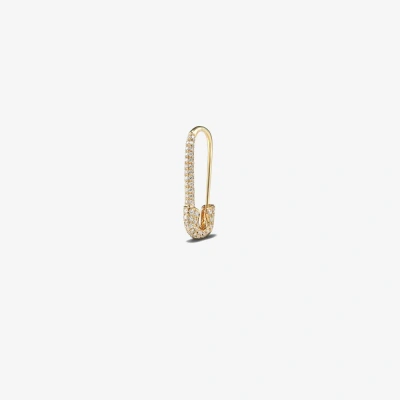 Anita Ko 18k Yellow Gold Safety Pin Diamond Earring