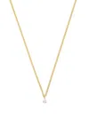 Anita Ko 18k Yellow Gold Small Cuban Diamond Pendant Necklace In Gold