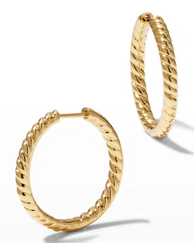 Anita Ko 18k Yellow Gold Zoe Braided Hoop Earrings In 05 Yellow Gold