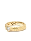 Anita Ko 18k Yellow Gold Zoe Twisted Heart Diamond Ring In Gold